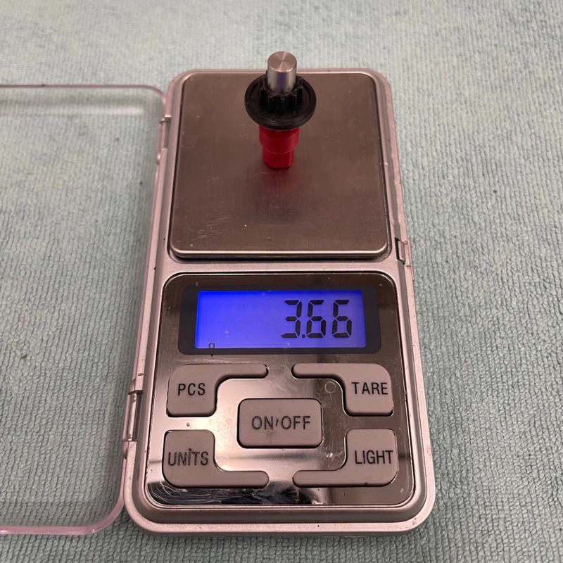 3D列印 紅黑軸 戰鬥陀螺X X世代 金屬 10齒軸心 攻擊 R軸 不鏽鋼精密頭-細節圖2