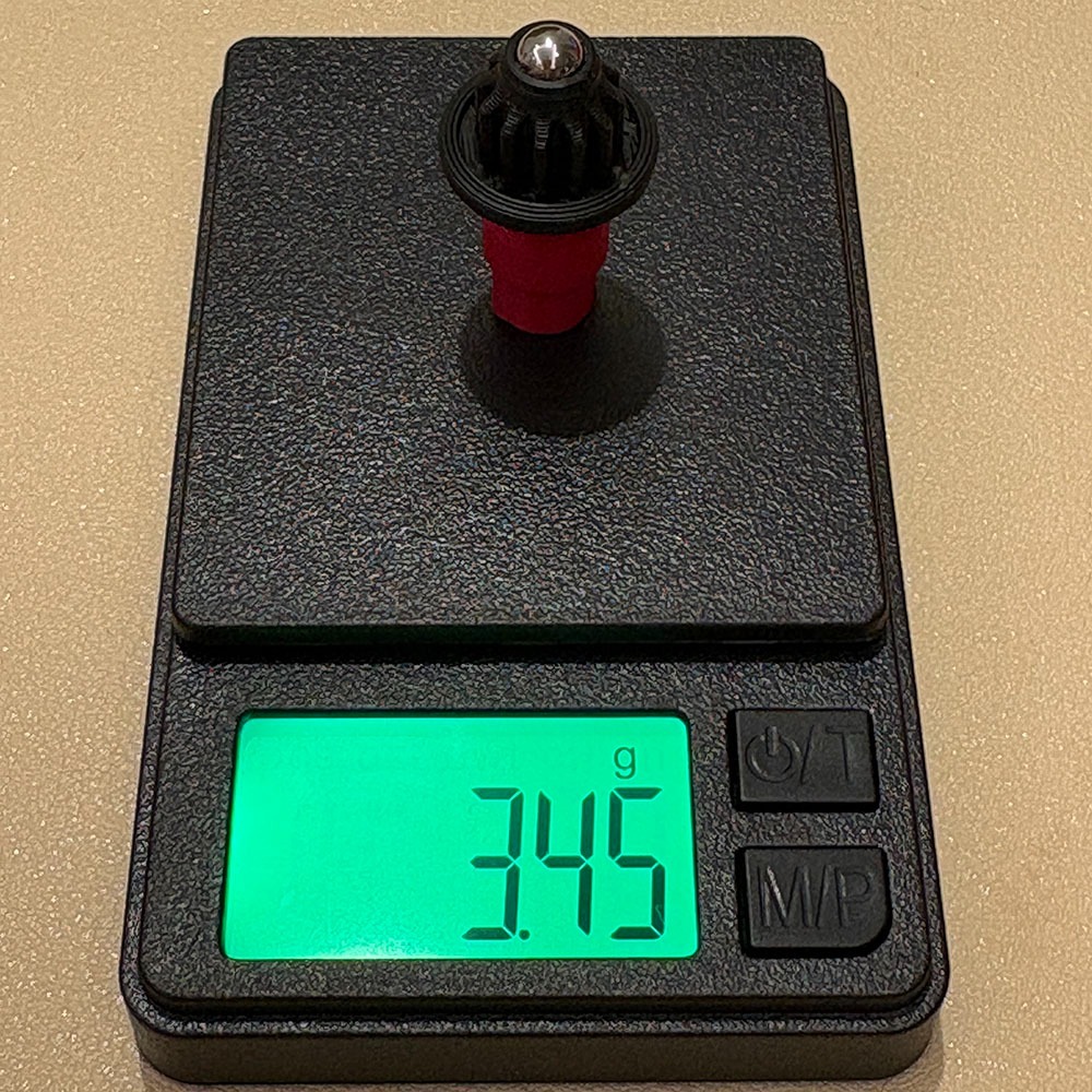 紅黑軸 戰鬥陀螺X X世代 金屬 軸心 防禦 B軸 彈性滾珠軸 3D列印-細節圖2