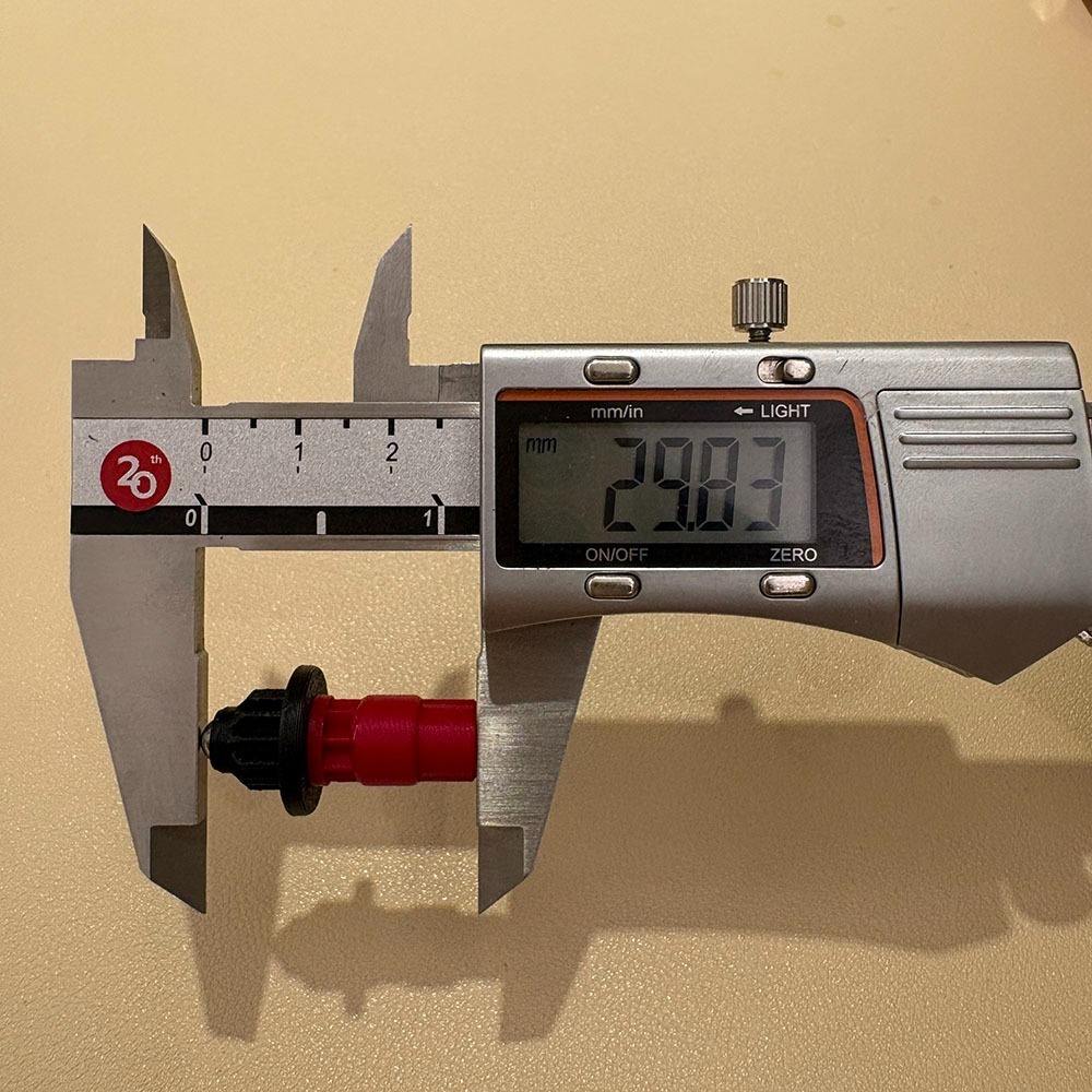 紅黑軸 戰鬥陀螺X X世代 金屬 軸心 防禦 B軸 彈性滾珠軸 3D列印-細節圖3