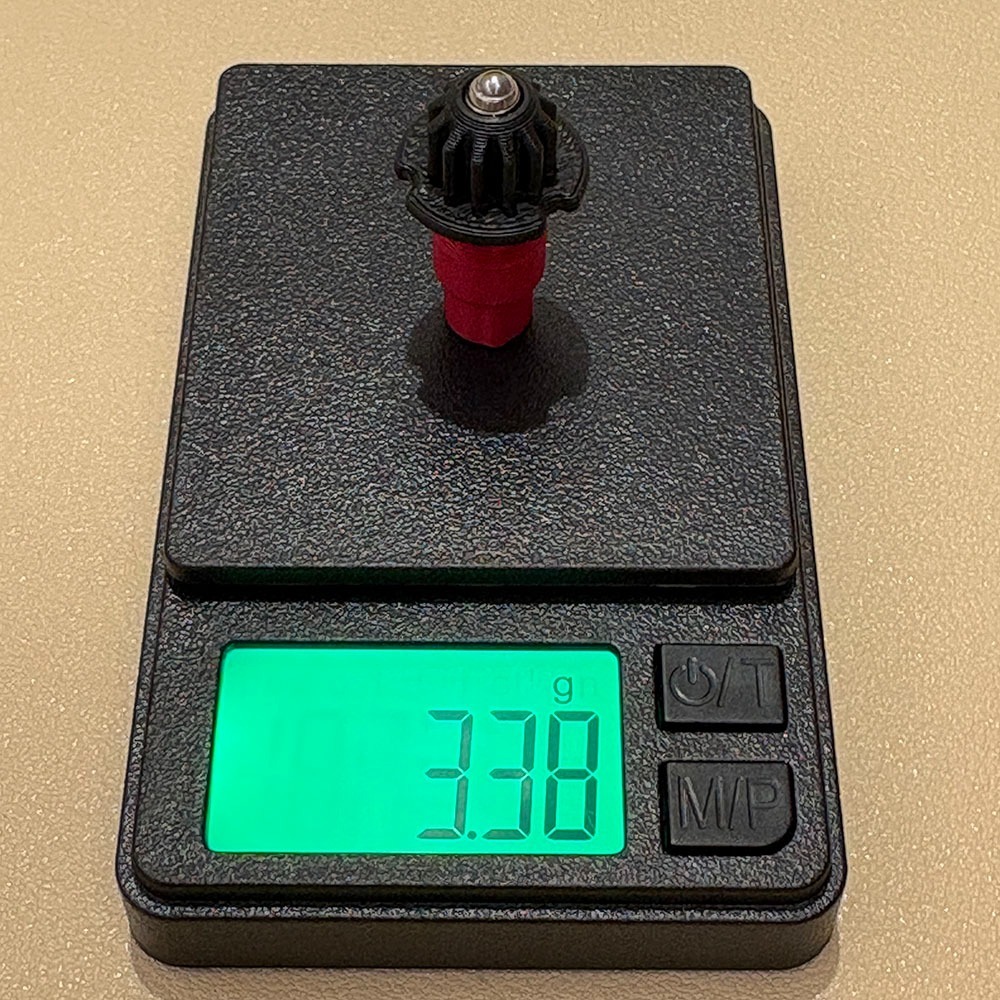 紅黑軸 戰鬥陀螺X X世代 金屬 軸心 平衡 LO軸 彈性圓頭軸 3D列印-細節圖2