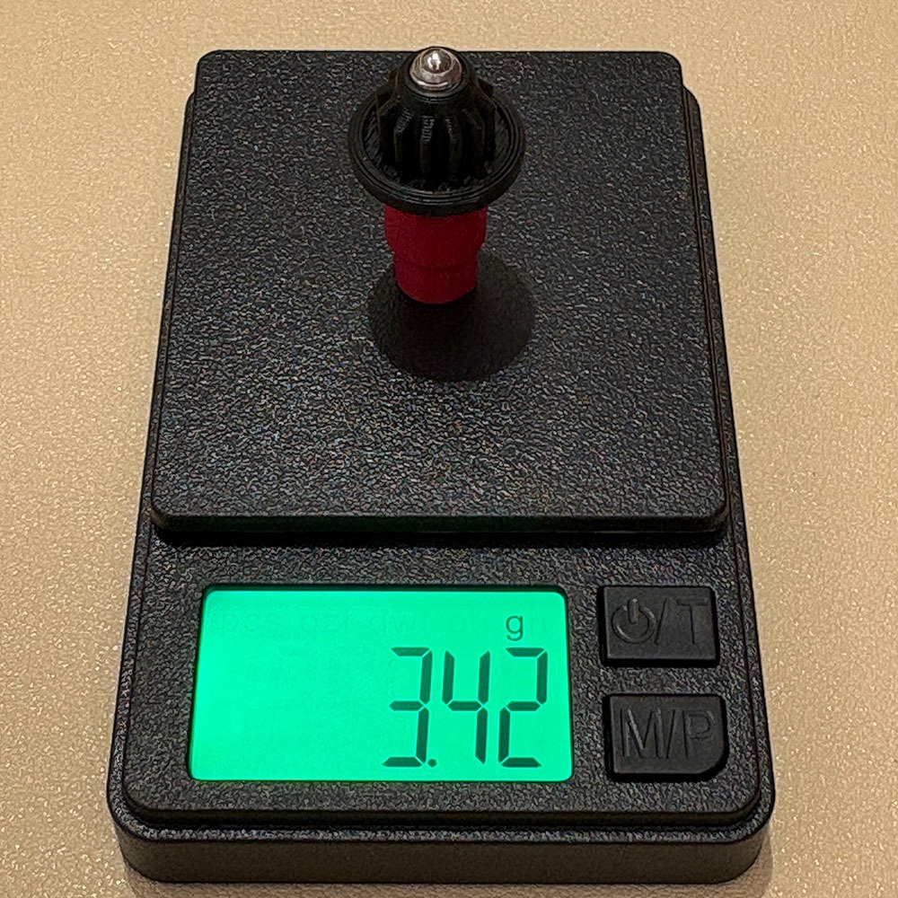 紅黑軸 戰鬥陀螺X X世代 金屬 軸心 平衡 O軸 彈性圓頭軸 3D列印-細節圖2