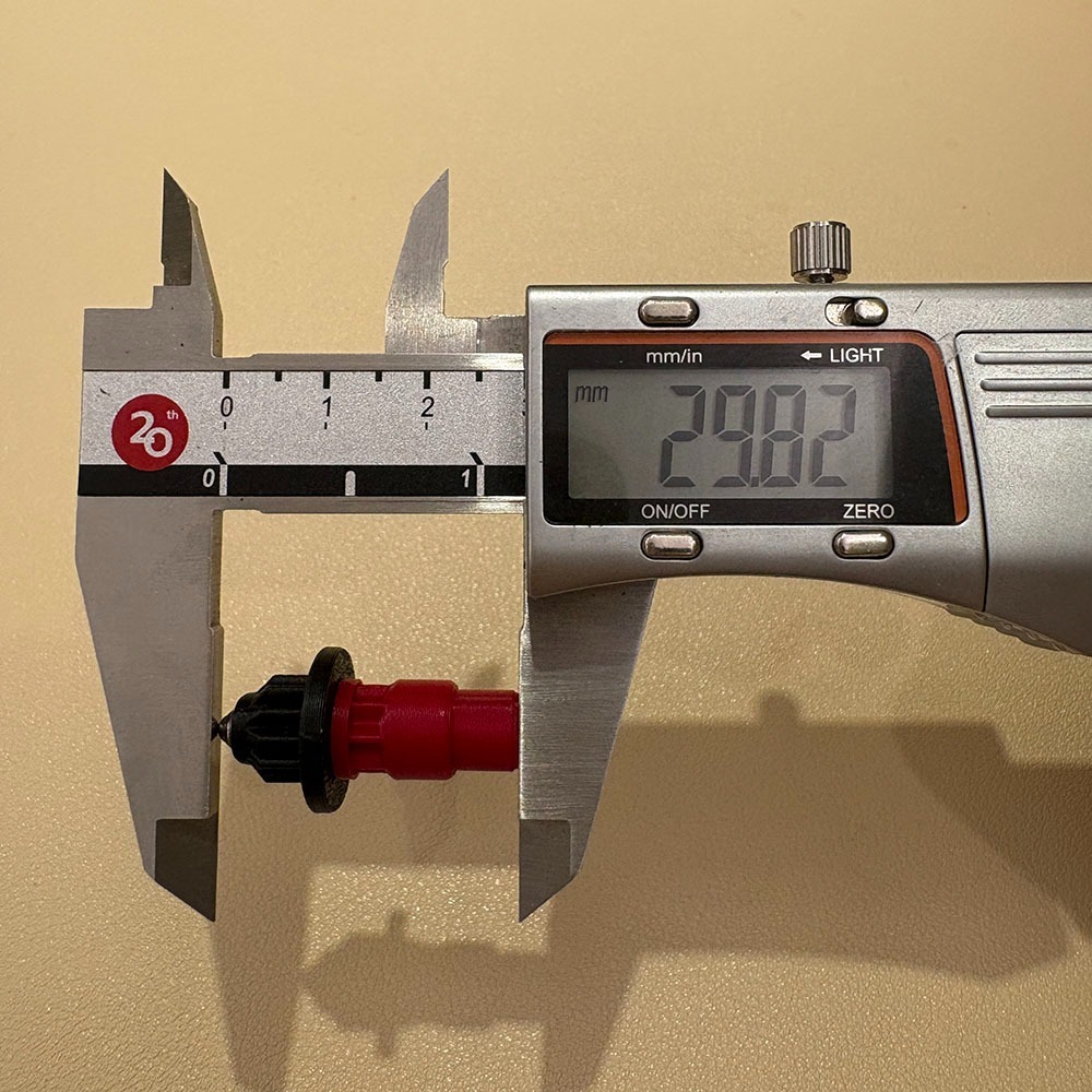 紅黑軸 戰鬥陀螺X X世代 金屬 軸心 平衡 O軸 彈性圓頭軸 3D列印-細節圖3