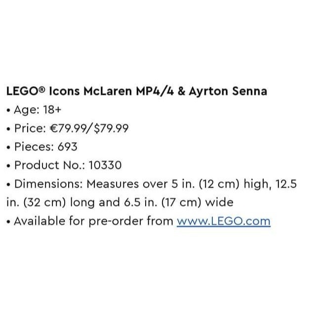山繆顏Lego 10330 Senna F1-細節圖3