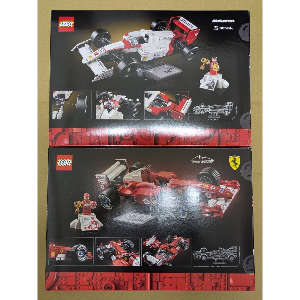山繆顏Lego 10330 Senna F1 + 11375 Schumacher F1-細節圖2