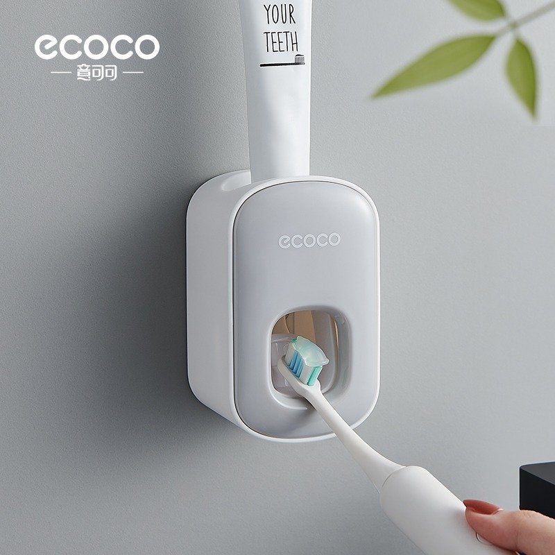 Mu【台灣現貨】ecoco意可可 擠牙膏器 牙膏 自動擠牙膏器 浴室 廁所 免打孔壁掛 牙膏置物架 『商品規格』-規格圖6
