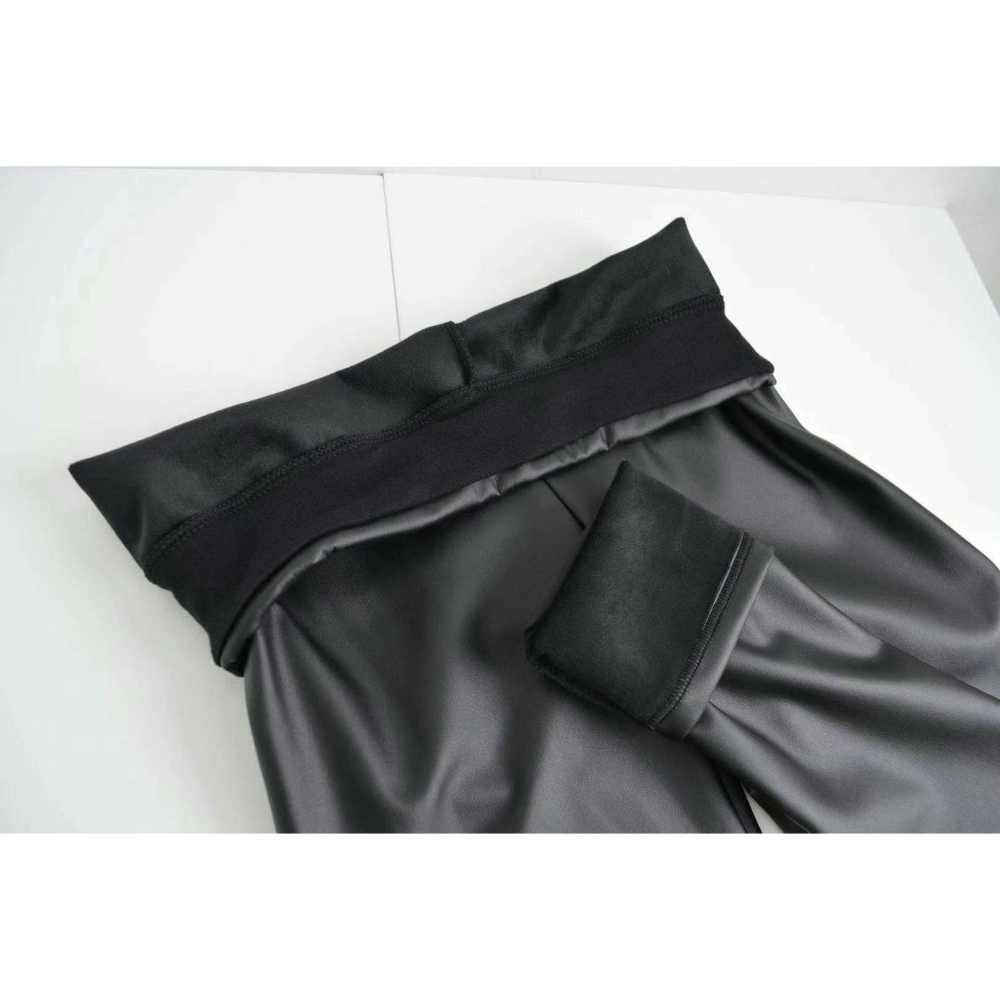 ♥️ AMY DRESS ♥️ 🎎韓國🎎 23315 *  正韓  內絨毛仿皮料內搭褲-細節圖5
