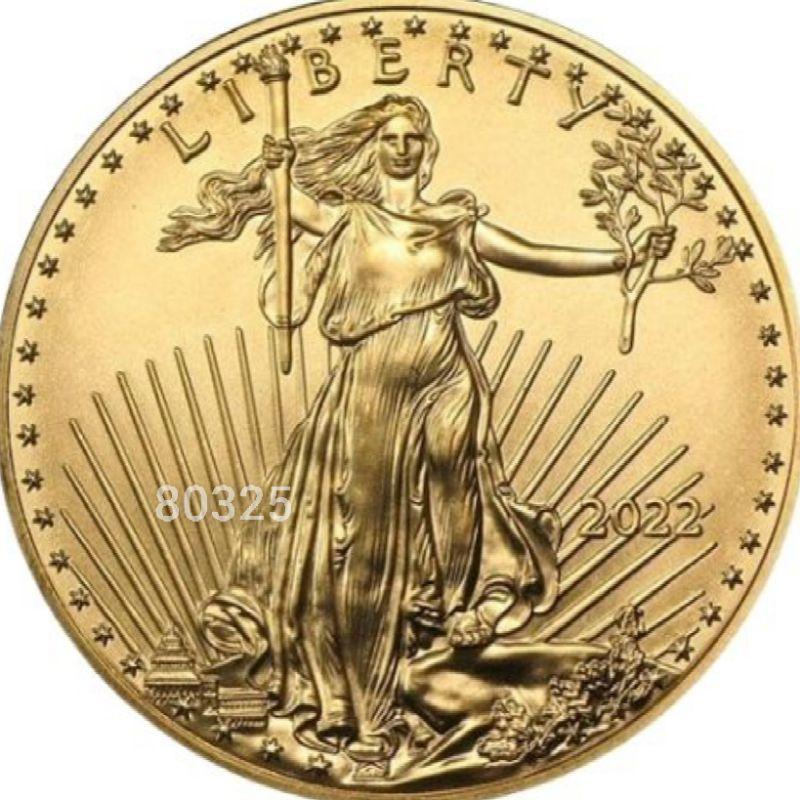 單枚價不保真當假的賣~2022美國鷹揚金幣一盎司，鷹揚金幣，金幣，紀念幣，幣，錢幣~美國鷹揚金幣一盎司~非銀幣不保真-細節圖8