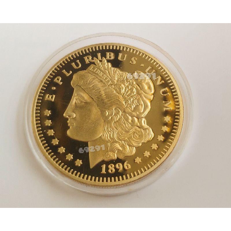 摩根金幣一盎司現貨~重29公克不保真當假的賣，金幣，黃金，金，幣，紀念幣，摩根～美國摩根金幣～非摩根銀幣-細節圖3