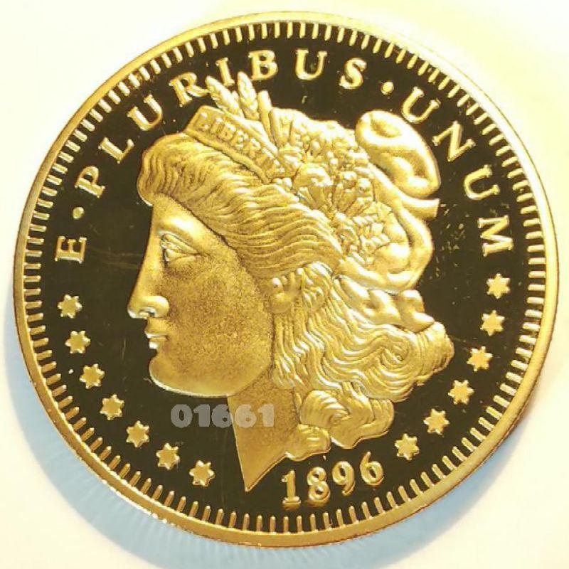 摩根金幣一盎司現貨~重29公克不保真當假的賣，金幣，黃金，金，幣，紀念幣，摩根～美國摩根金幣～非摩根銀幣-細節圖5