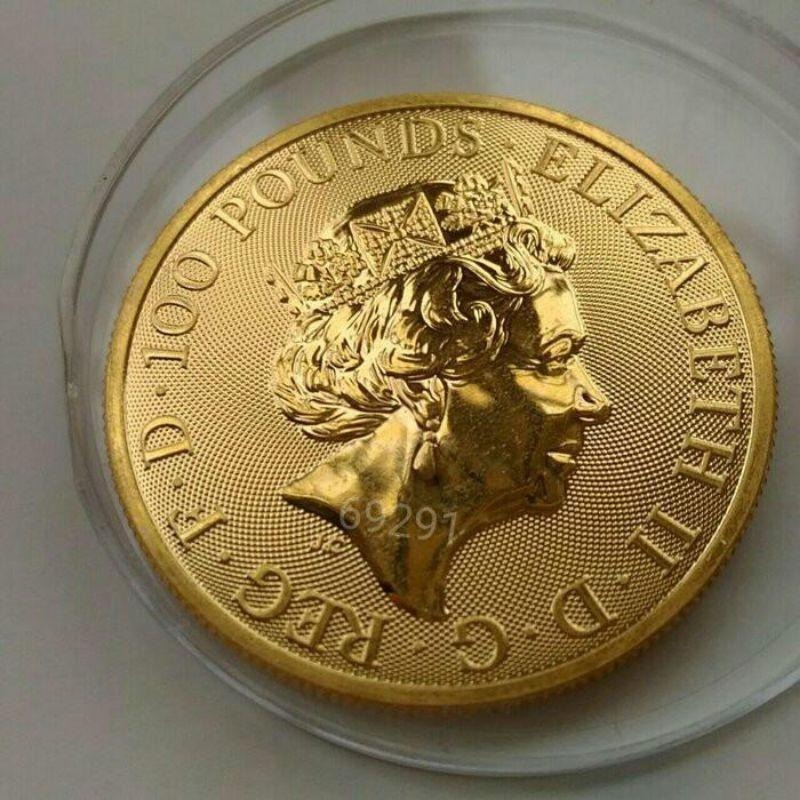 售35萬元有貨~10獸金幣一盎司，純金金幣，黃金，純金，金幣，幣~英國十獸金幣一盎司-細節圖7