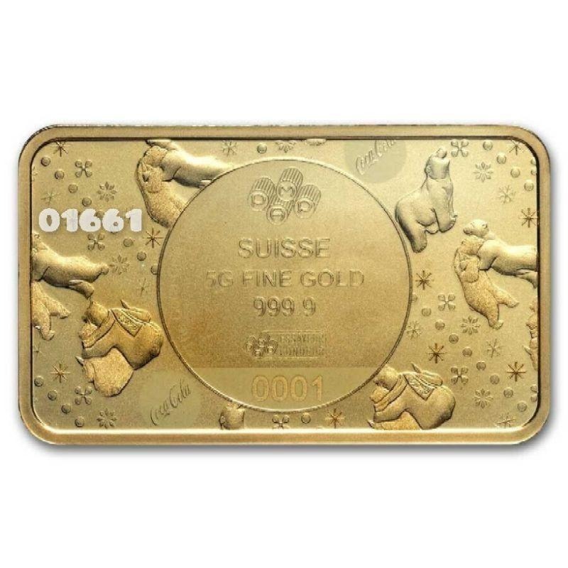 有庫存全球限量五千枚~可口可樂黃金金條5公克~非可口可樂銀幣，可口可樂金幣，可口可樂金條，黃金，純金，金幣，幣-細節圖4