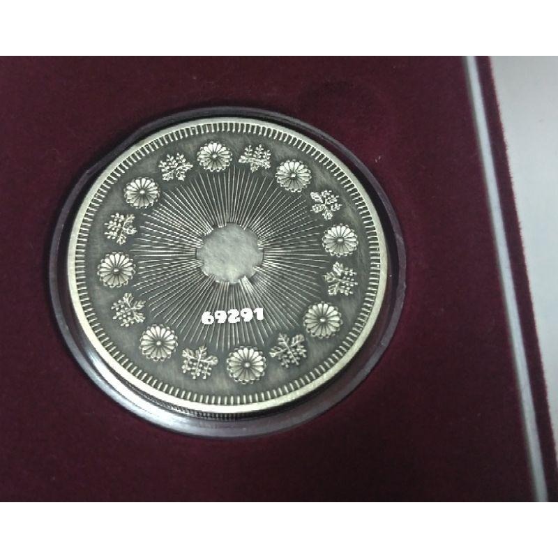 稀缺商品盒證齊全~明治三年一圓龍銀一盎司~英國皇家鑄幣廠試鑄幣，明治龍銀，龍銀，銀幣，錢幣，幣~明治三年龍銀一盎司-細節圖8