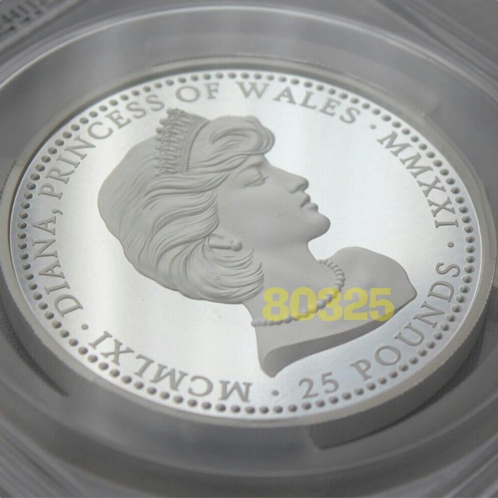 售75000元~黛安娜鑑定幣銀幣五盎司，黛安娜銀幣，鑑定幣，評級幣，銀幣，幣~黛安娜評級幣銀幣5盎司-細節圖3