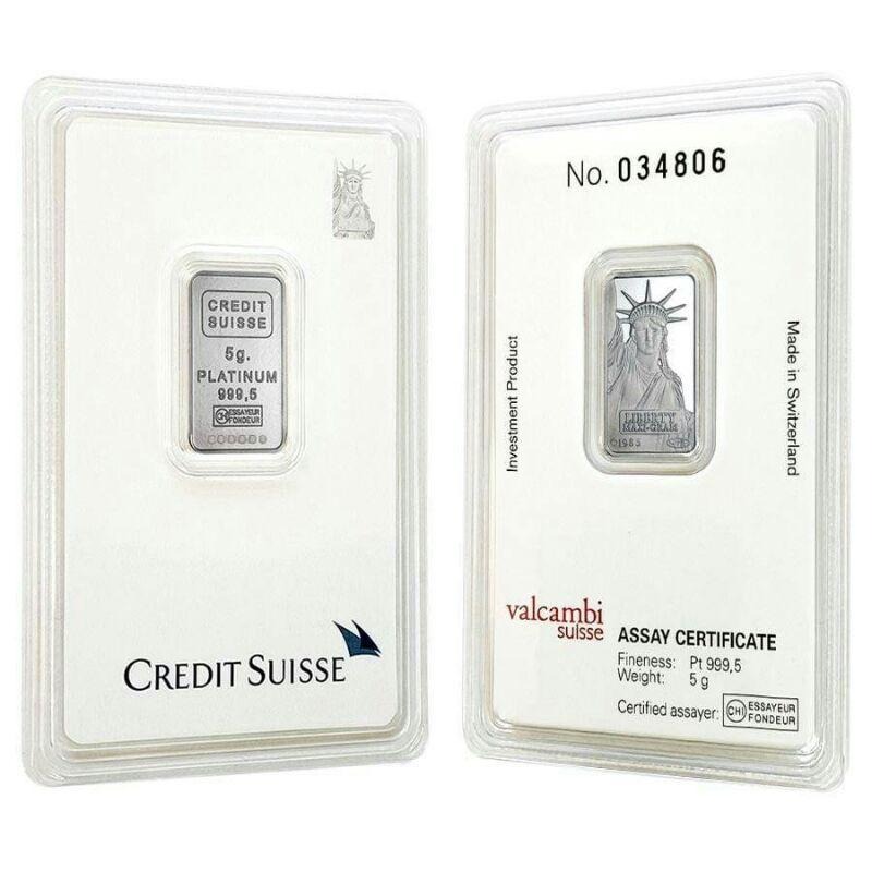 售35000元~瑞士自由女神鉑金金條5公克~有獨立編號，鉑金幣，白金幣，鉑金，白金，黃金，金~瑞士自由女神鉑金條5公克-細節圖9