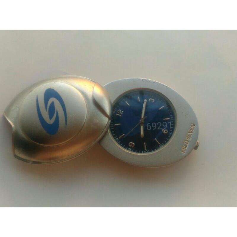 七星香菸紀念懷錶，懷錶，掛錶，手錶，鐘錶，錶~七星香菸紀念懷錶~已絕版並已更換全新電池，功能正常，時間準確-細節圖2