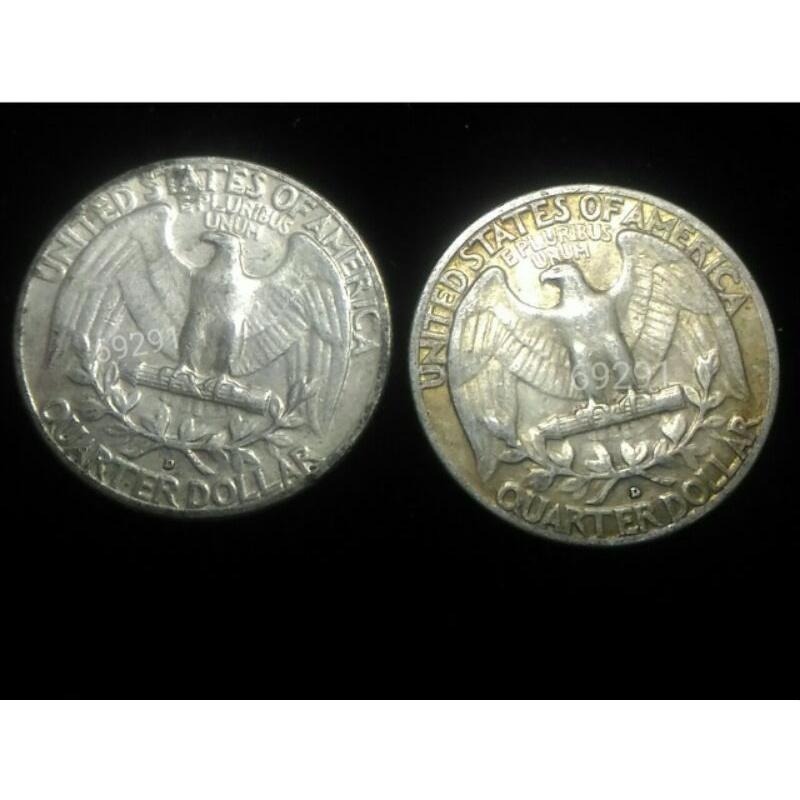 1958美國25美分銀幣，美國25美分硬幣，美國銀幣，銀幣，收藏錢幣，錢幣，幣，紀念幣~1958年美國25美分硬幣單枚價-細節圖2