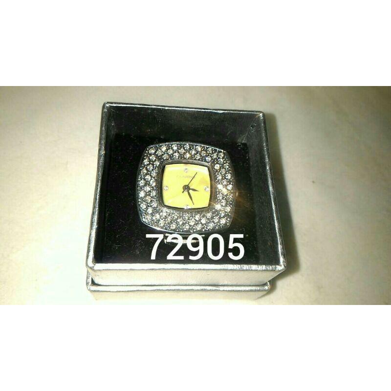 滿天星戒指錶，克蘭詩戒指錶， CLARINS鑲鑽戒錶，戒指錶，戒錶，戒指，鑽戒，錶~CLARINS克蘭斯鑲鑽戒指錶非真鑽-細節圖3