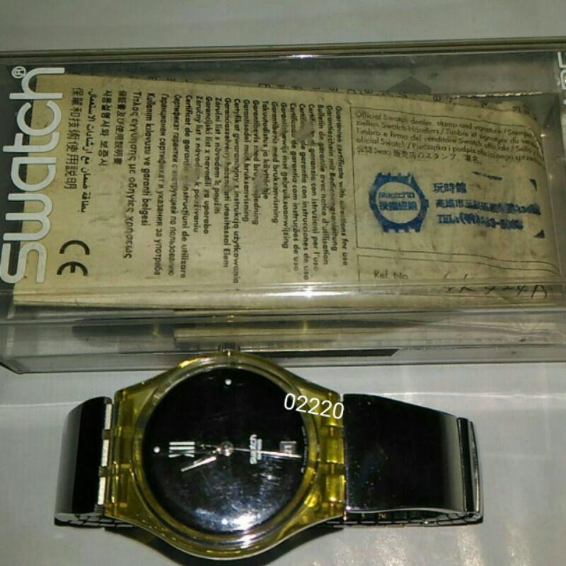 swatch手錶，swatch，錶，手錶，男錶，女錶，中性錶，鐘錶~swatch時尚手錶~功能正常原封包裝有盒子保證書-細節圖4