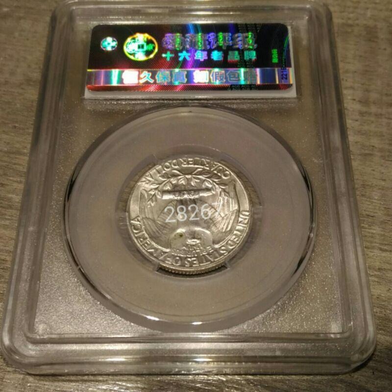 1964美國25美分銀幣鑑定幣，美國25美分硬幣，美國銀幣，銀幣，收藏錢幣，錢幣，幣，紀念幣~1964年美國25美分硬幣-細節圖4