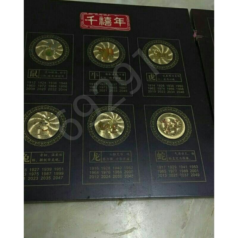 售7500元~2000年千禧年香港龍虎豹12生肖24K金幣，香港龍虎豹金幣，黃金，純金~2000年千禧年香港龍虎豹金幣-細節圖3