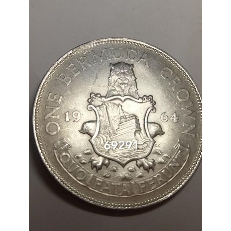 1964百慕達銀幣，限量銀幣，銀幣，紀念幣，收藏，幣~1964百慕達銀幣-細節圖2
