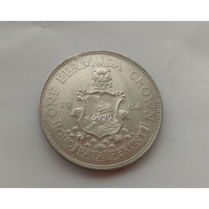 1964百慕達銀幣，限量銀幣，銀幣，紀念幣，收藏，幣~1964百慕達銀幣-細節圖4