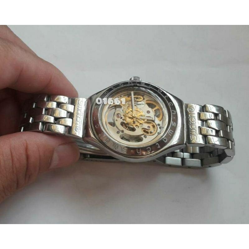 swatch V8機械錶～含21顆寶石功能正常請看說明，swatch錶，swatch手錶，手錶，鐘錶，錶～機械錶-細節圖5