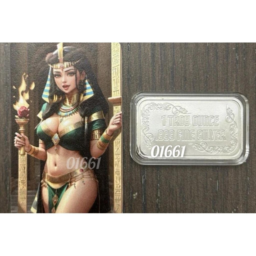 埃及法老的女兒銀條～非銀幣，彩色銀條，銀條，銀-細節圖4