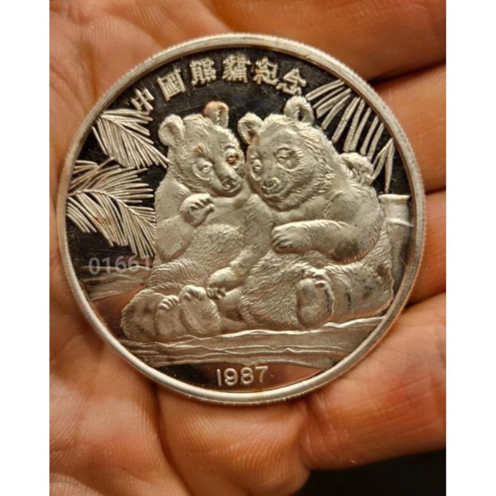 早期中國熊貓銀幣2盎司（美國鑄幣廠製造）-細節圖2