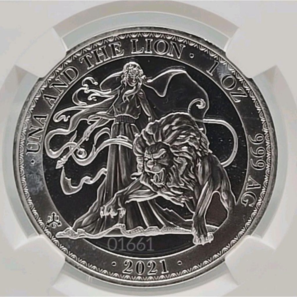 2021烏納與獅子評級銀幣，NGC評級幣，銀幣，幣-細節圖4