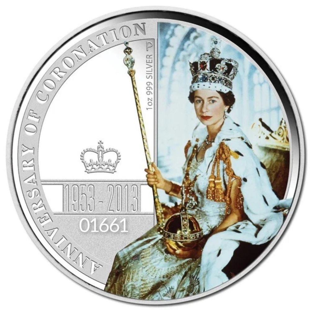 英女王伊莉莎白二世登基60週年紀念銀幣，女王銀幣，銀幣，幣～未來博物館的明日之星-細節圖3