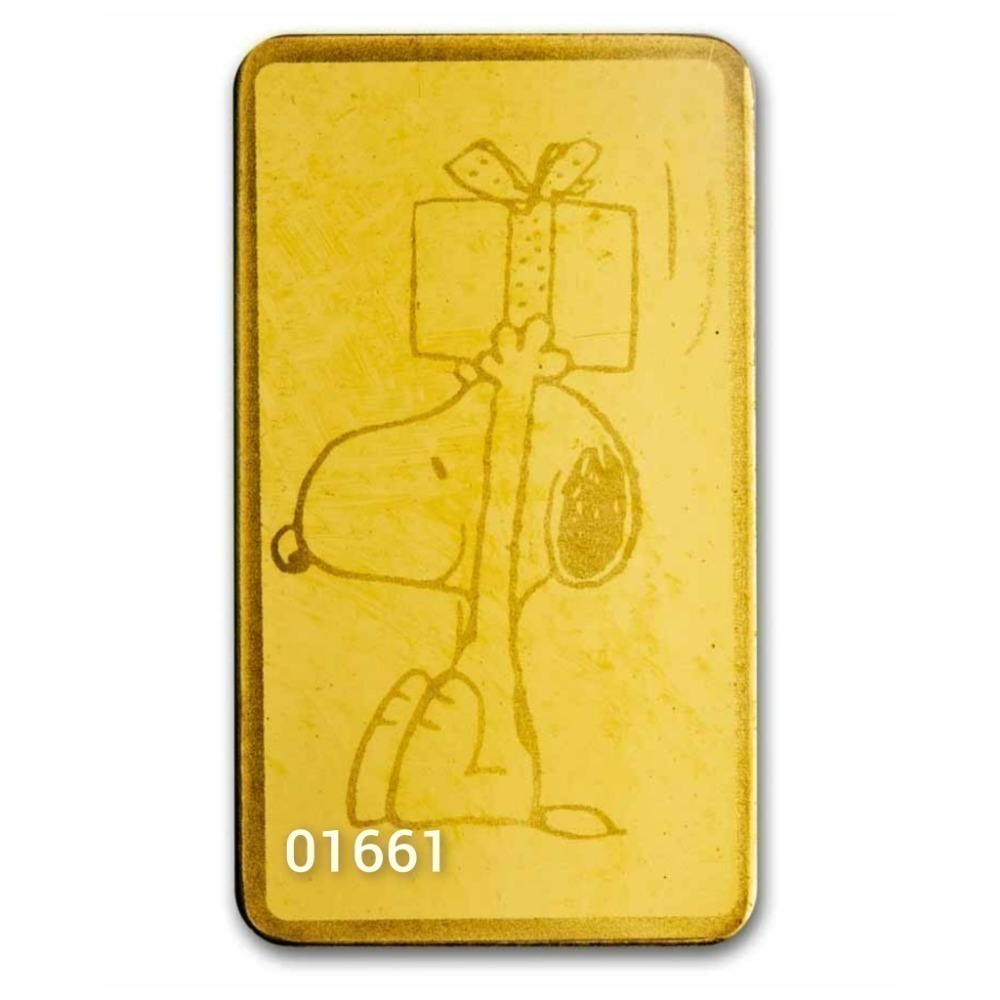 2025史努比聖誕節金條0.5克～附購買證明，史努比金條，史努比金幣，史努比純金，黃金，純金~史努比金條1/2-細節圖3