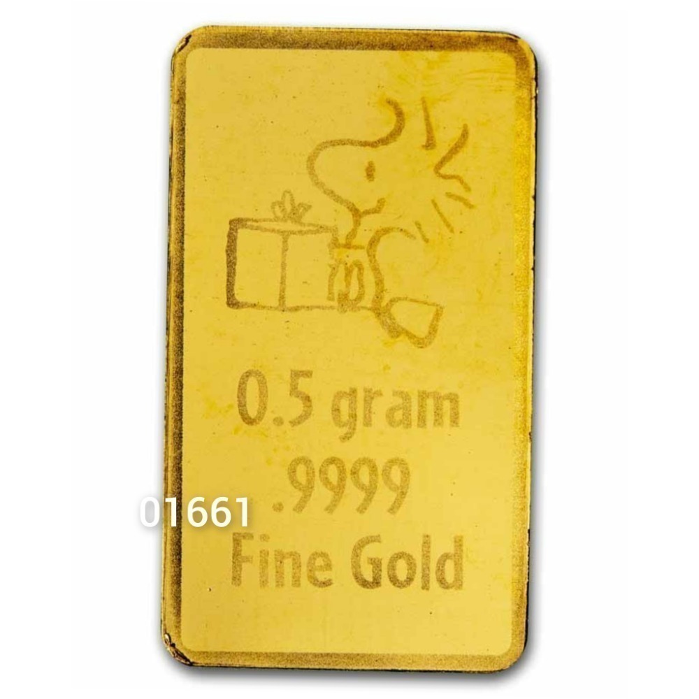 2025史努比聖誕節金條0.5克～附購買證明，史努比金條，史努比金幣，史努比純金，黃金，純金~史努比金條1/2-細節圖4