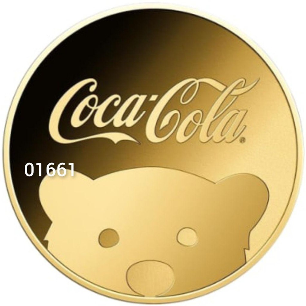 售3990元～可口可樂北極熊金幣1/1000盎司，可口可樂金幣，純金，金幣-細節圖2