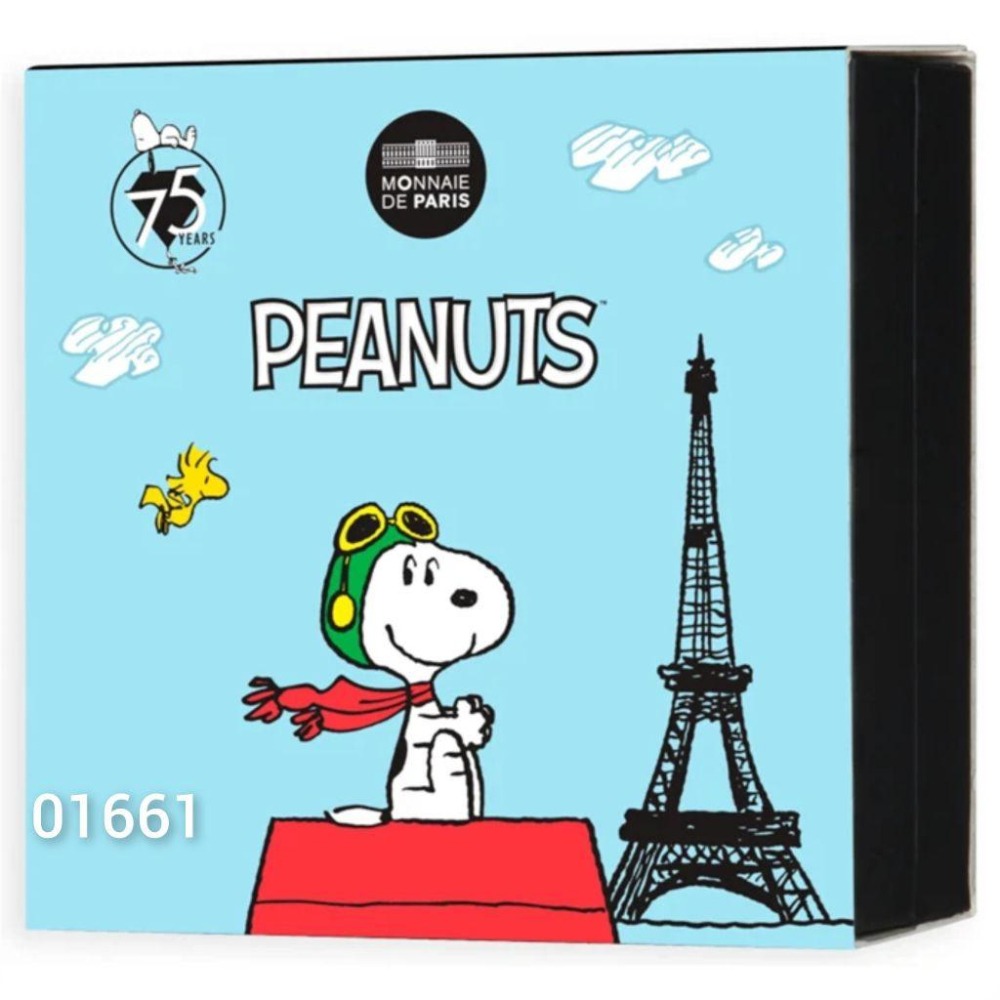 法國巴黎史努比銀幣22公克，史努比，史奴比-細節圖3