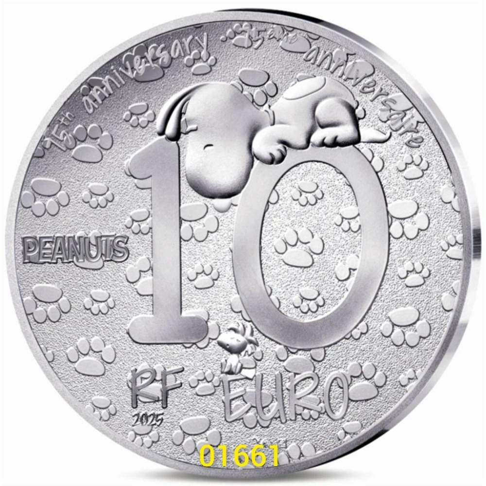 法國巴黎史努比銀幣22公克，史努比，史奴比-細節圖6