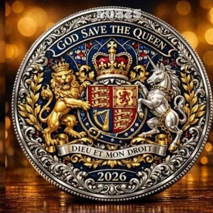 現貨已到達台灣～英國女王伊莉莎白二世誕辰 100 週年紀念幣～鋅合金與黃銅鍍銀紀念幣單枚價稀缺商品少見-細節圖2