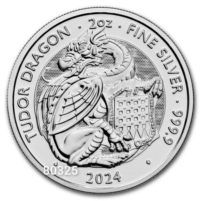 售75000元～英國神獸銀幣18盎司共9枚一起賣，英野獸銀幣2盎司9枚入-細節圖8