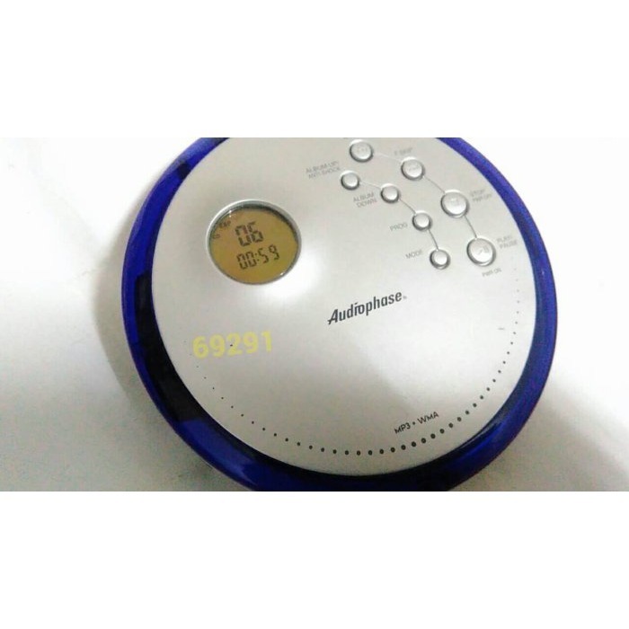 A牌CD隨身聽~外觀新功能正常可讀取播放CD/MP3二種光碟片，CD播放器，CD隨身聽-細節圖2