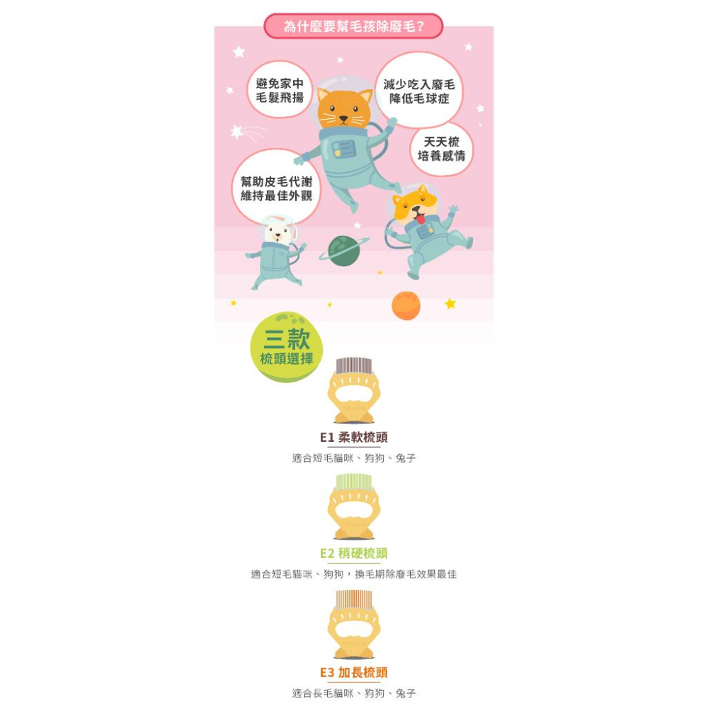 肉球雜貨舖 卡尼 日本製 Philocomb 寵物貝殼梳 寵物梳子 除毛梳 換毛梳 貓 狗 短毛 長毛-細節圖2