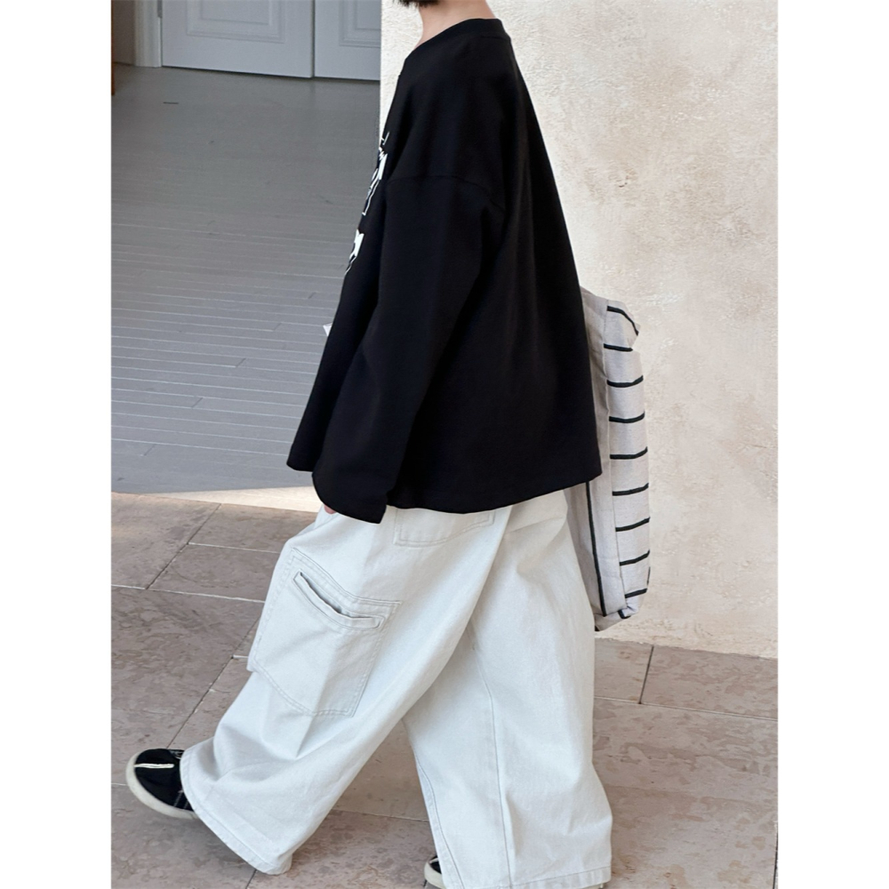 百搭水洗棉時尚長褲S502208-細節圖6