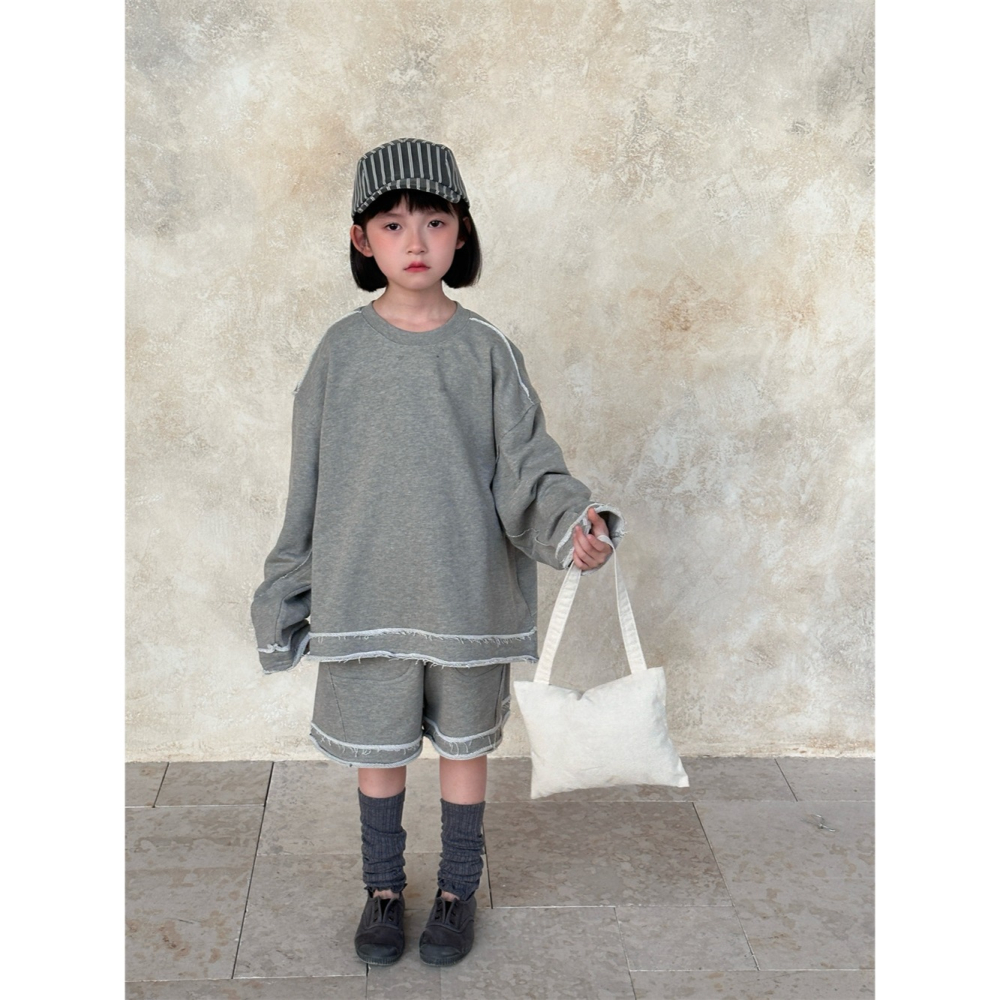 毛邊時尚拼接兩件套S502210-細節圖5