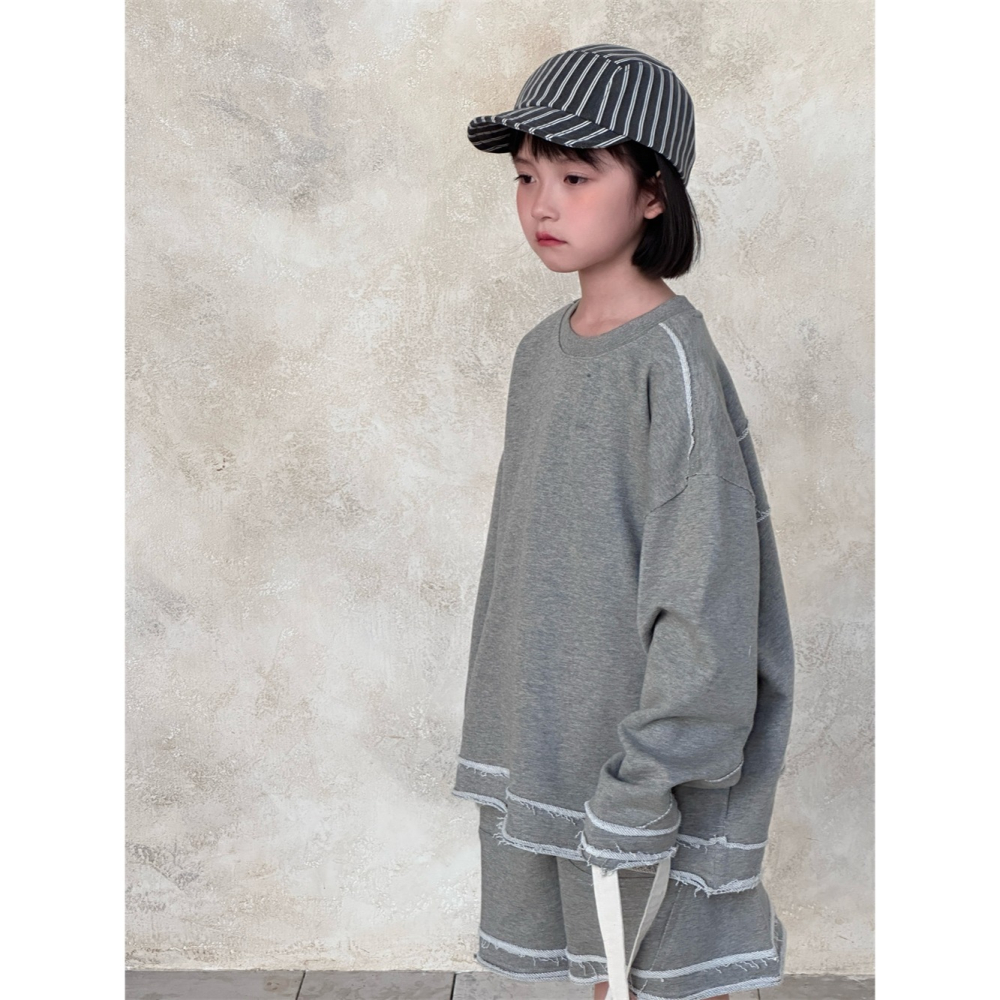 毛邊時尚拼接兩件套S502210-細節圖8