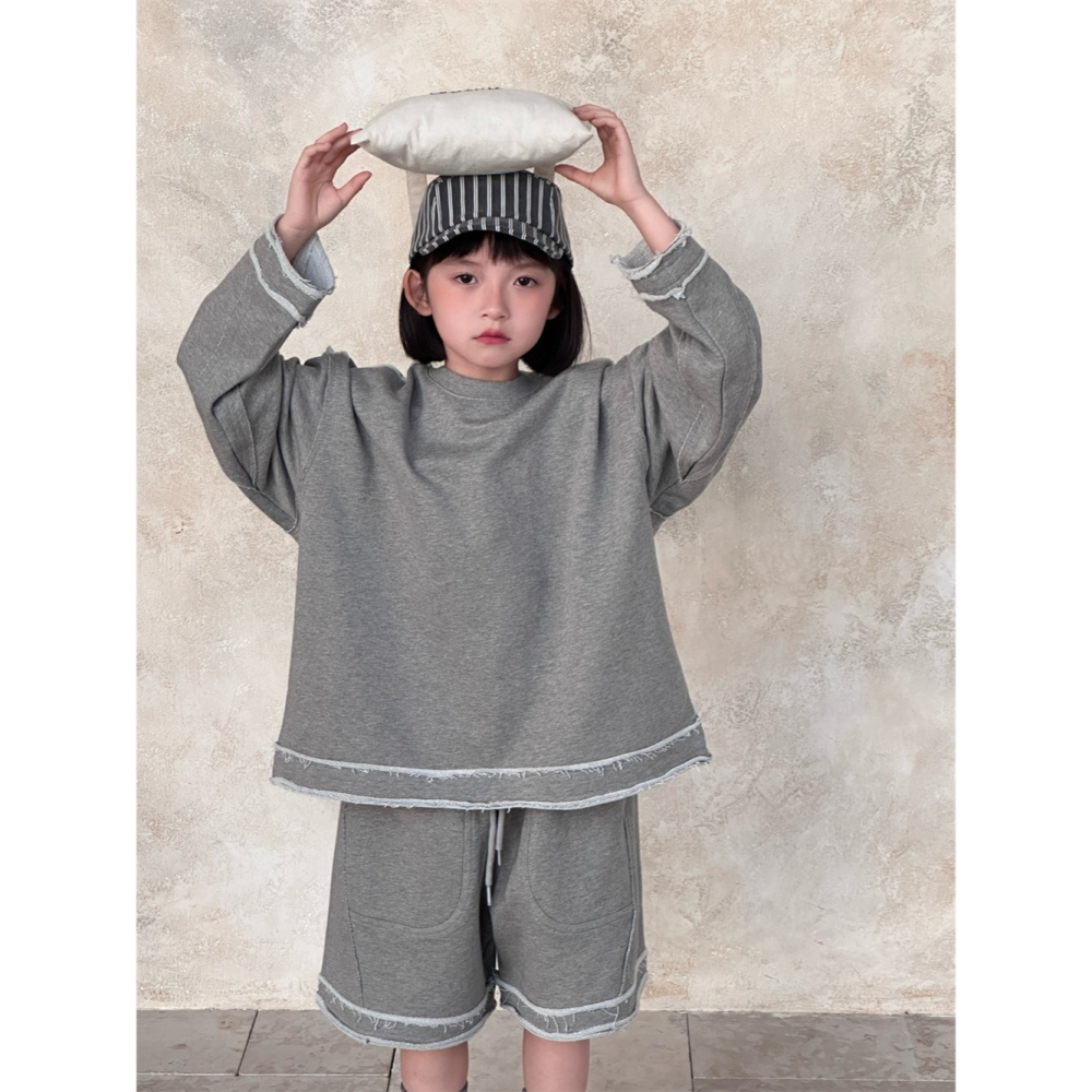 毛邊時尚拼接兩件套S502210-細節圖10