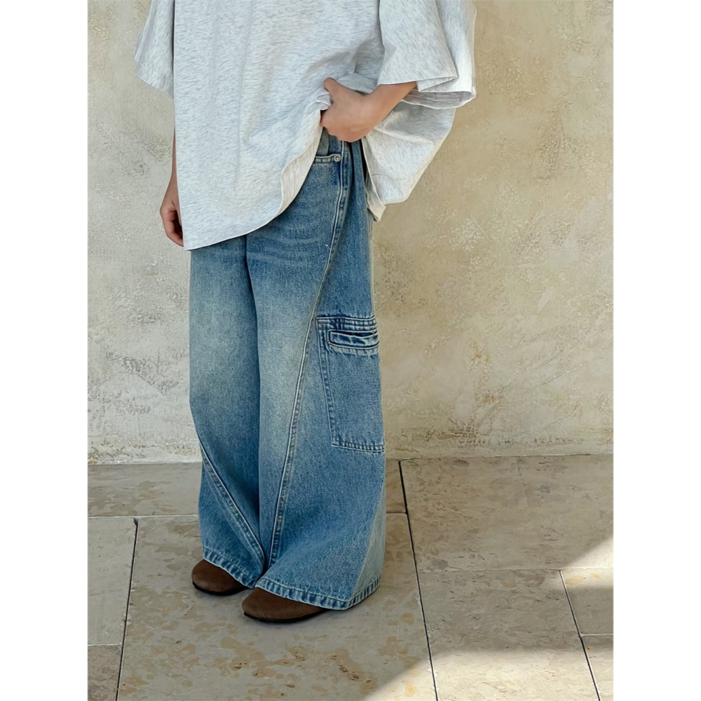 直筒牛仔褲S502211-細節圖2