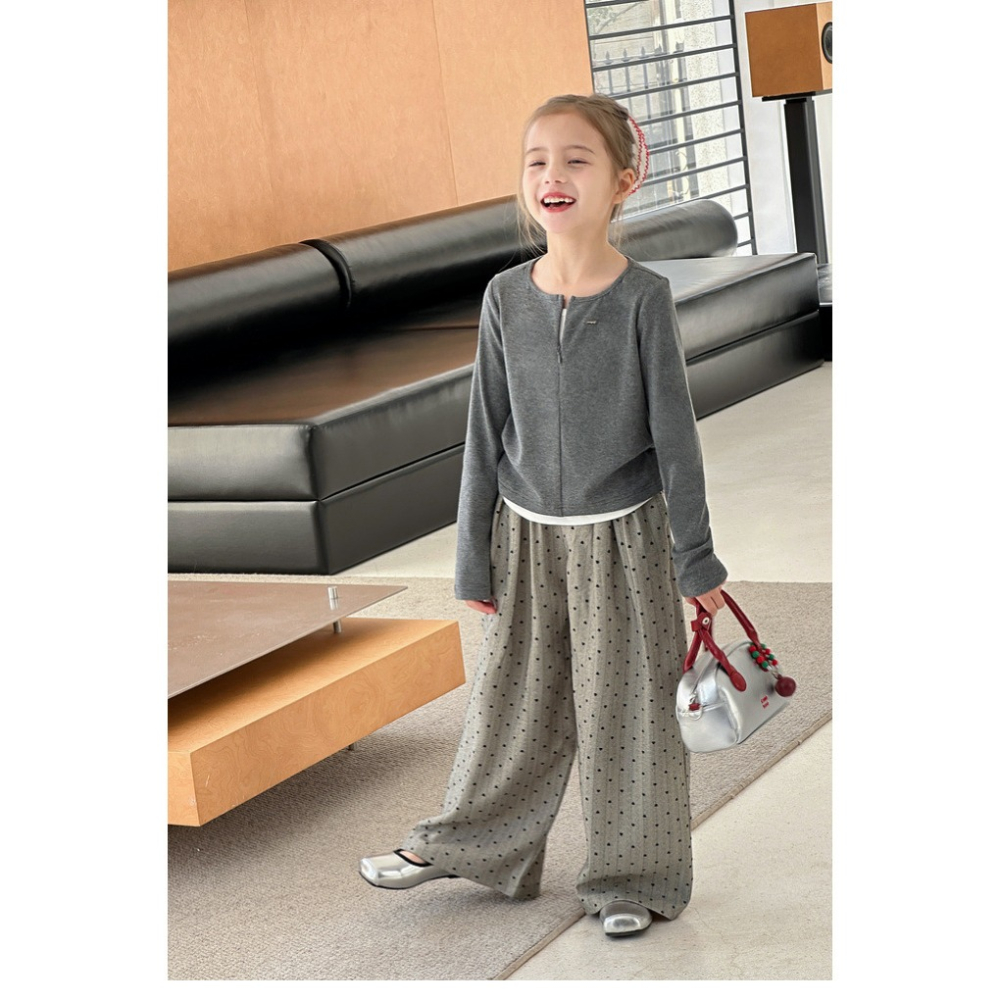 親子點點休閒直筒褲S502220-細節圖2