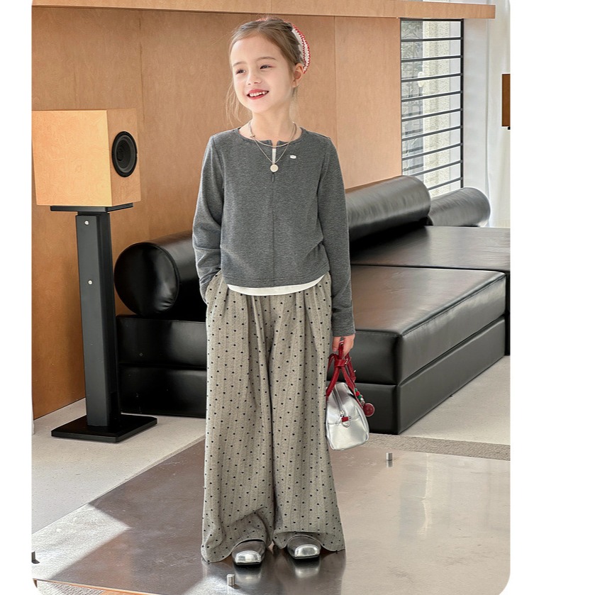 親子點點休閒直筒褲S502220-細節圖5