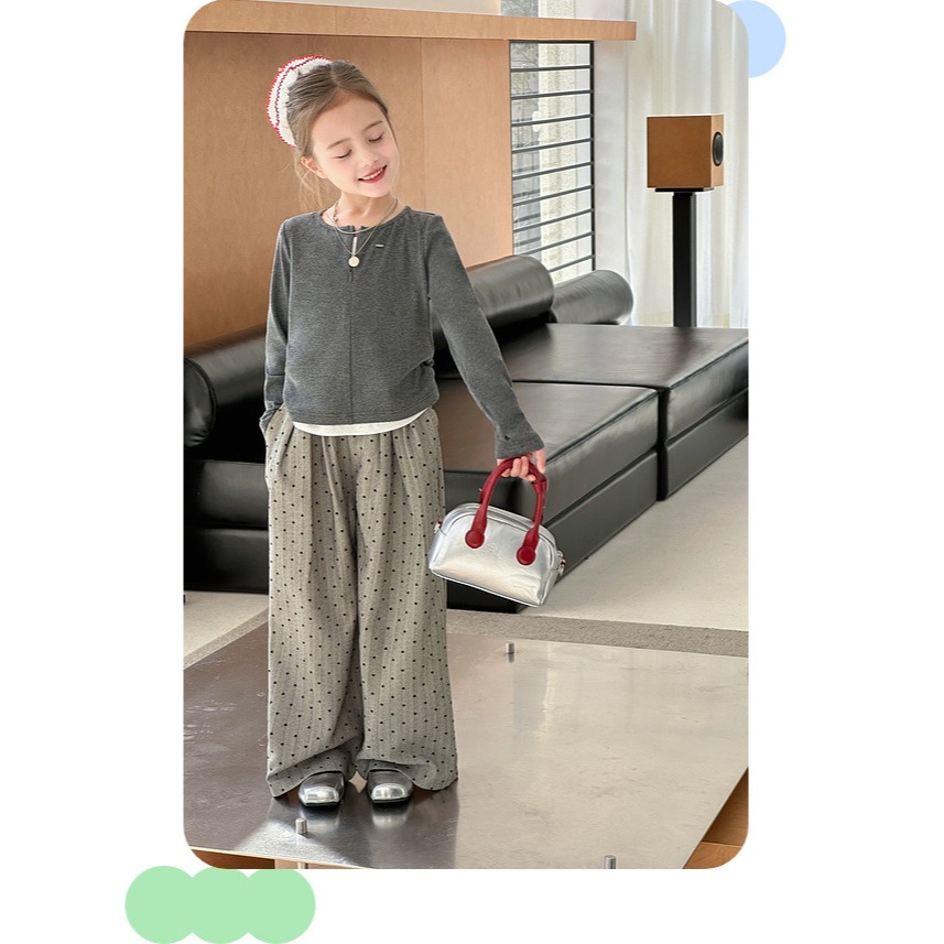 親子點點休閒直筒褲S502220-細節圖6