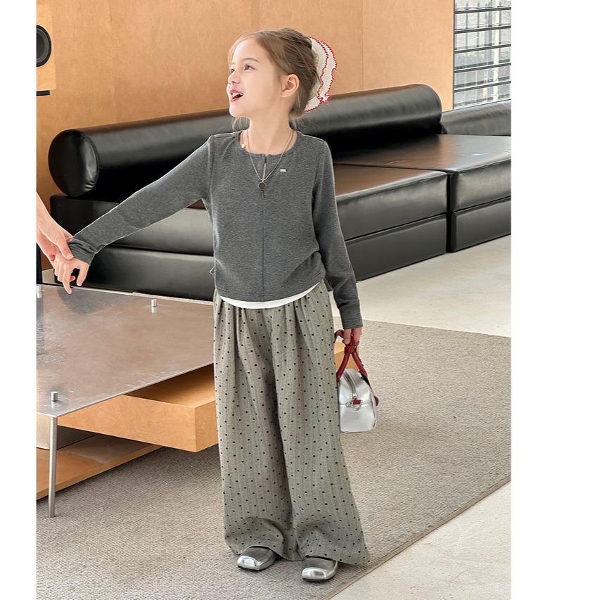 親子點點休閒直筒褲S502220-細節圖7