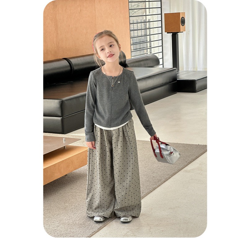 親子點點休閒直筒褲S502220-細節圖9